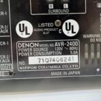 DENON AVR-2400 AV Surround Receiver 5.1-Channel Black Dolby Pro Logic Hi-Fi - Image 10