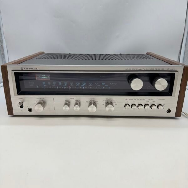 Kenwood KR-5400 AM/FM Vintage Stereo Receiver Wood Case Tested Working