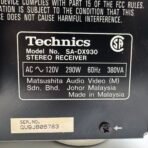 Technics SA-DX930 AV Control Stereo Receiver Black No Remote TESTED WORKS - Image 11
