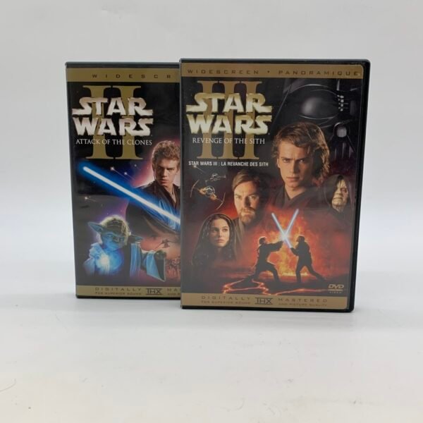 Star Wars Episode II & III DVD Bundle Widescreen Sci-Fi Movie Set