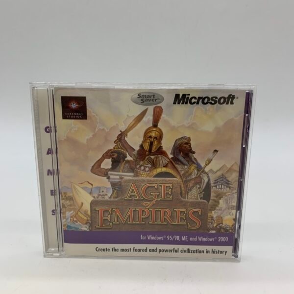 Age of Empires PC CD Microsoft Classic RTS Game Windows 95 98 2000 Complete