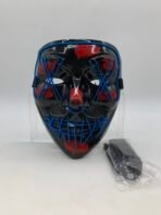 LED Purge Style Mask, Light Up Halloween Mask, Horror Costume Mask, Cosplay Party Mask - Image 2