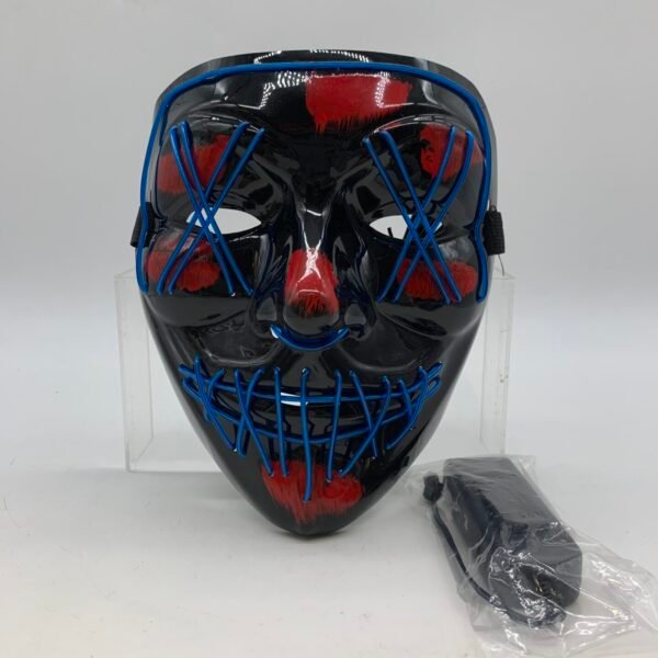 LED Purge Style Mask, Light Up Halloween Mask, Horror Costume Mask, Cosplay Party Mask