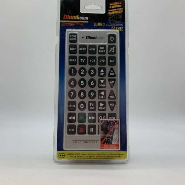 Jumbo Universal Remote Big Button Remote Illumibeam Easy Use Remote Control
