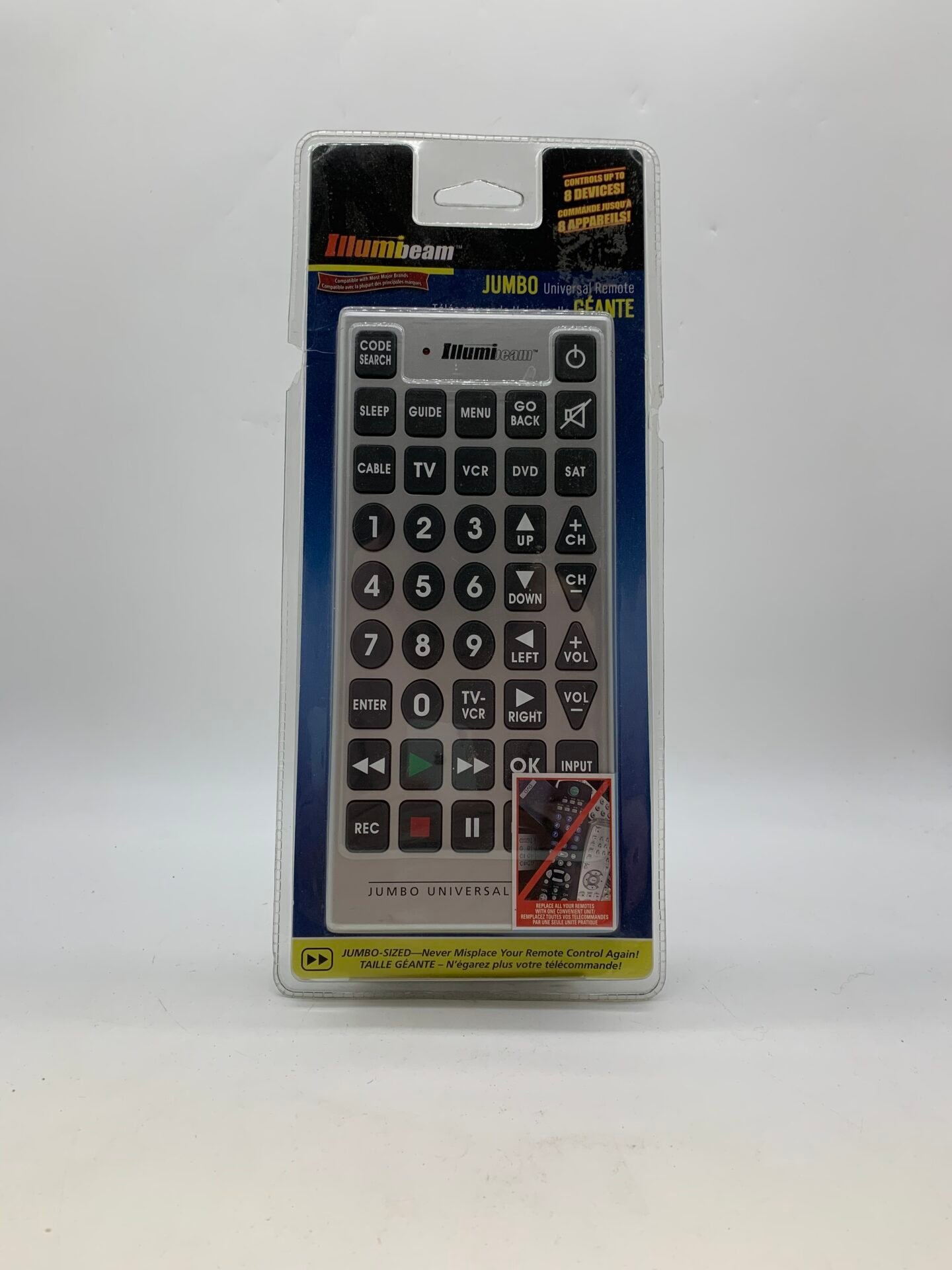 IMG_3283 Jumbo Universal Remote Big Button Remote Illumibeam Easy Use Remote Control - Image 1