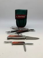 Sheffield Multi Tool Set Folding Knife Swiss Style Tool Pliers Kit With Pouch