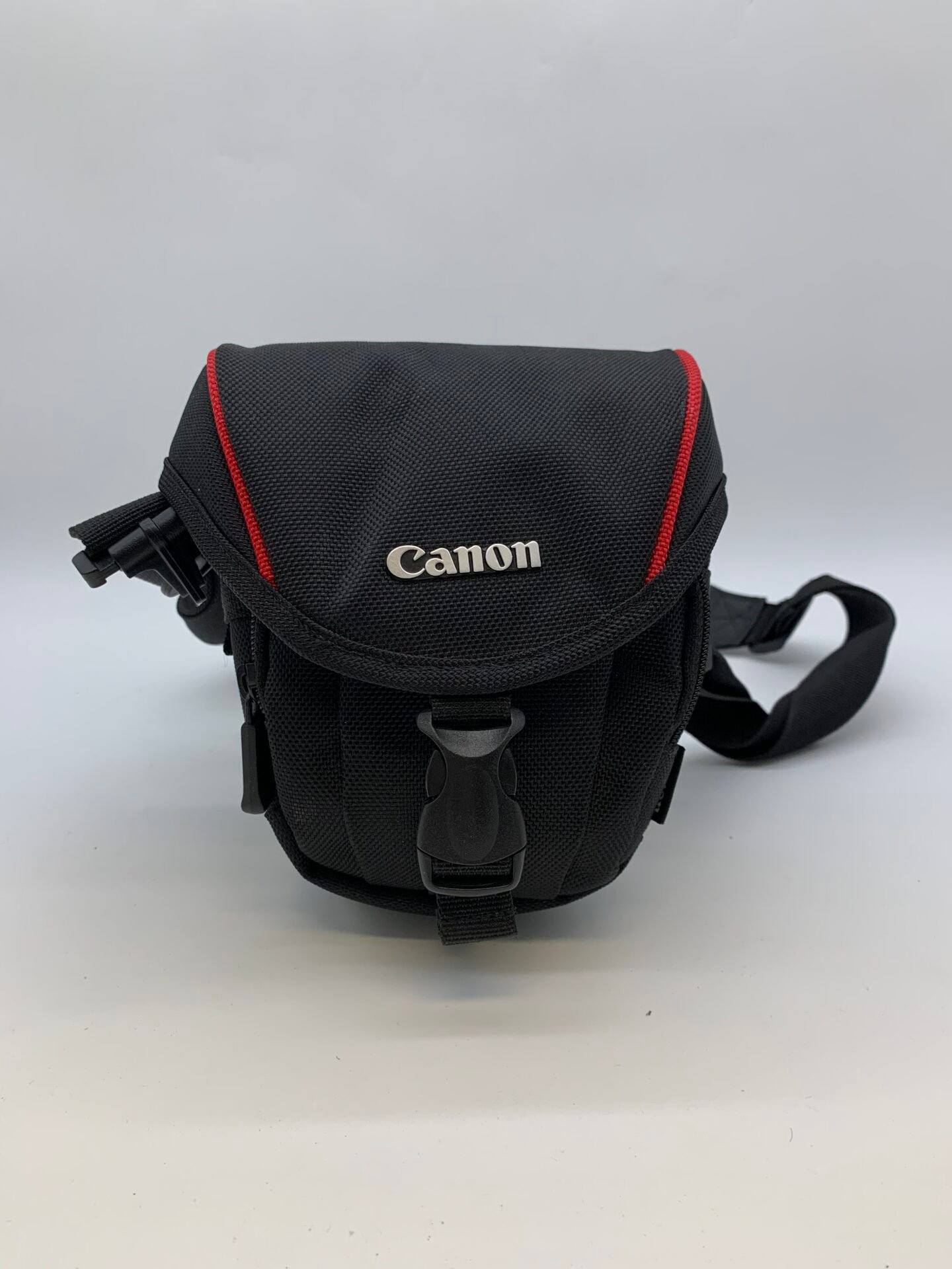 IMG_3396 Canon Camera Bag Compact DSLR Case Black Red Padded Carry Case - Image 1
