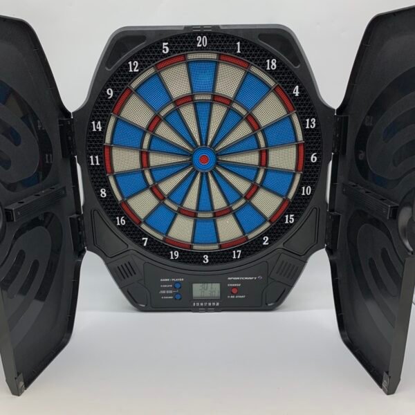 Electronic Dart Board Sportcraft LCD Score Battery Operated Game Room Dartboard