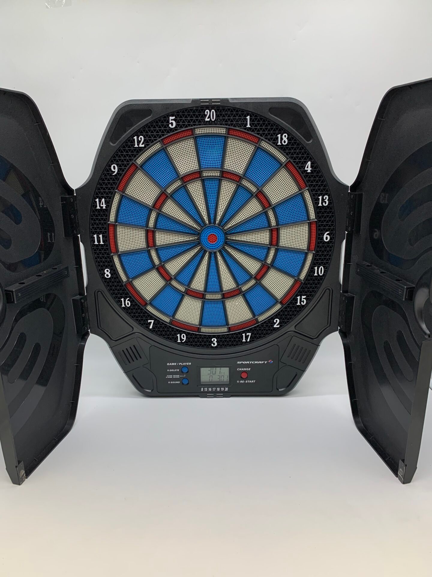 IMG_3415 Electronic Dart Board Sportcraft LCD Score Battery Operated Game Room Dartboard - Image 1