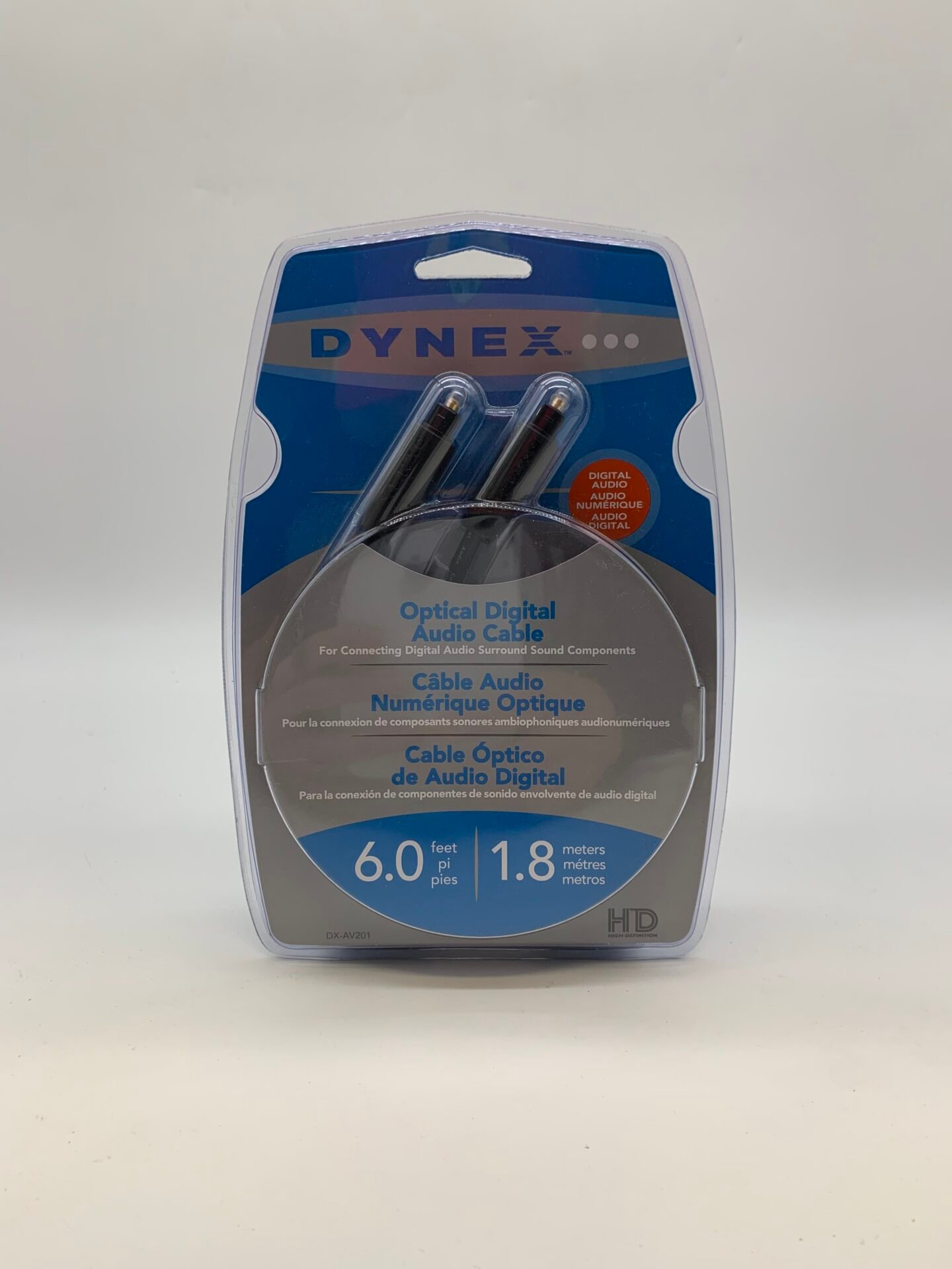 IMG_3438 Dynex Optical Digital Audio Cable 6ft 1.8m Toslink HD Audio Cable DX-AV201 New - Image 1