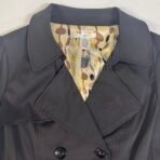 Vertigo Paris Black Trench Coat Jacket XL Belted Double Breasted New With Tags - Image 5