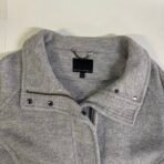 Banana Republic Gray Wool Blend Moto Jacket Women XL Cropped Zip Up - Image 6