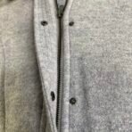 Banana Republic Gray Wool Blend Moto Jacket Women XL Cropped Zip Up - Image 7