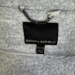 Banana Republic Gray Wool Blend Moto Jacket Women XL Cropped Zip Up - Image 9