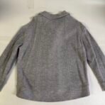 Banana Republic Gray Wool Blend Moto Jacket Women XL Cropped Zip Up - Image 13