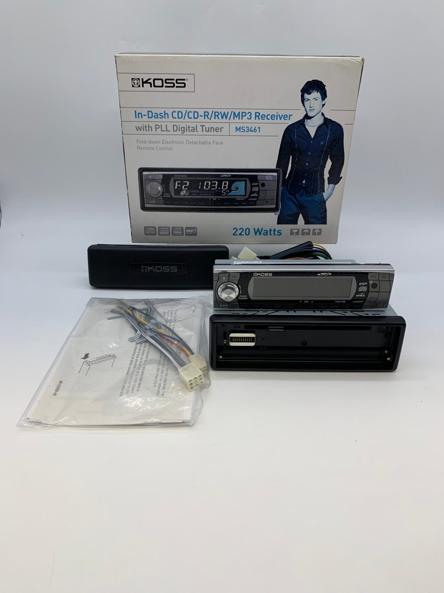 IMG_3589 KOSS MS3461 In-Dash CD MP3 Car Stereo Receiver 220W - Image 1