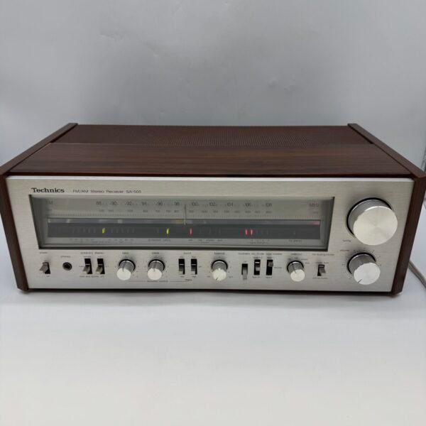 Technics SA-505 Vintage Stereo Receiver AM/FM Wood Case Japan