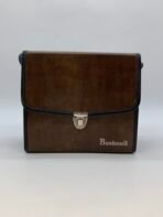 Vintage Bushnell Leather Binocular Case Brown Crossbody Field Bag Retro Travel Bag