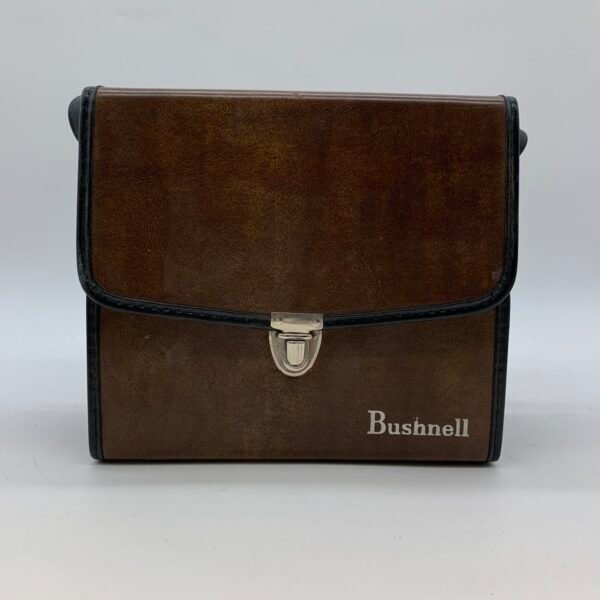 Vintage Bushnell Leather Binocular Case Brown Crossbody Field Bag Retro Travel Bag