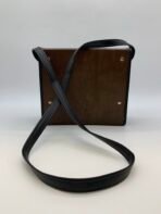 Vintage Bushnell Leather Binocular Case Brown Crossbody Field Bag Retro Travel Bag - Image 2