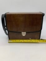 Vintage Bushnell Leather Binocular Case Brown Crossbody Field Bag Retro Travel Bag - Image 5
