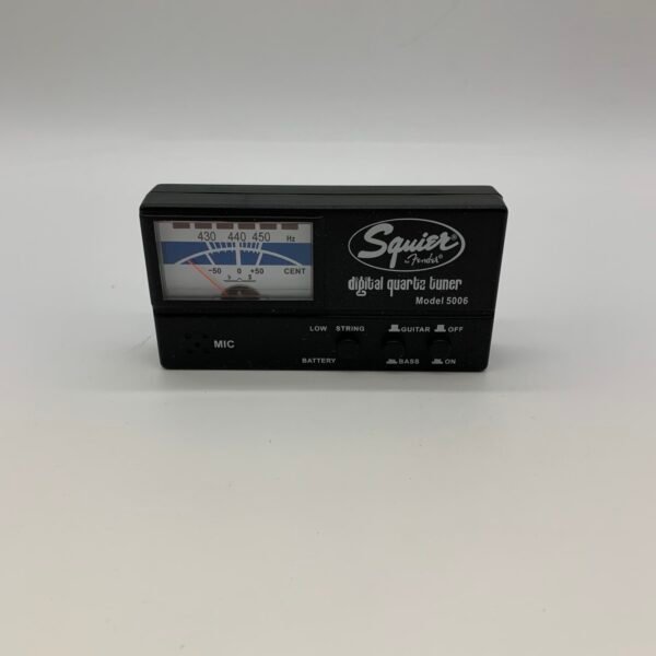 Squier by Fender Digital Quartz Guitar Tuner Model 5006 Analog Needle Vintage