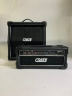 Vintage Crate G200C XL Guitar Amp Head with Speaker Cabinet Stack