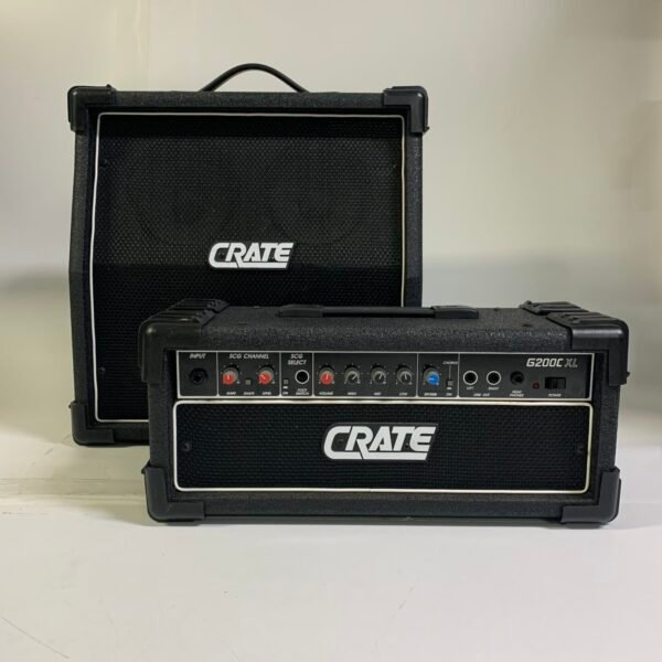 Vintage Crate G200C XL Guitar Amp Head with Speaker Cabinet Stack