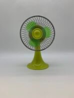 Retro Style Mini Desk Fan Green Portable Battery Powered Fan