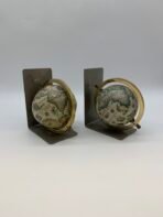 Vintage Globe Bookends Set Nautical World Map Office Decor Antique Style - Image 2