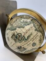 Vintage Globe Bookends Set Nautical World Map Office Decor Antique Style - Image 5