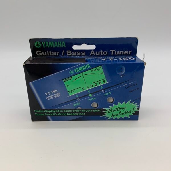 Yamaha YT-150 Guitar Bass Tuner Vintage Digital Music Accessory w/ Box