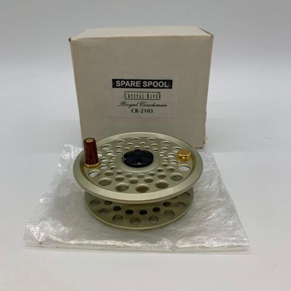 Crystal River Royal Coachman CR-2103 Spare Spool Fly Fishing Reel Aluminum NOS