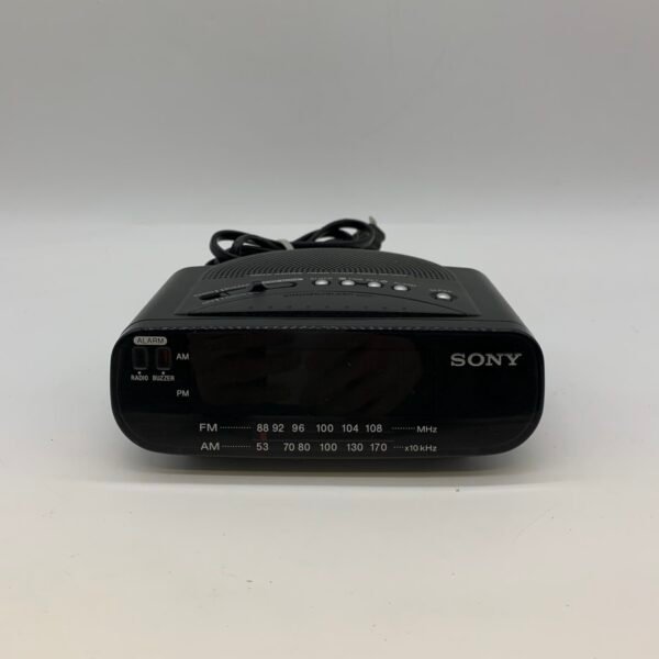 Vintage Sony Alarm Clock Radio ICF-C212 AM FM Digital Bedside Clock