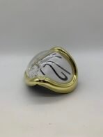 Salvador Dali Melting Clock Style Desk Shelf Clock Gold Vintage Look Quartz - Image 2