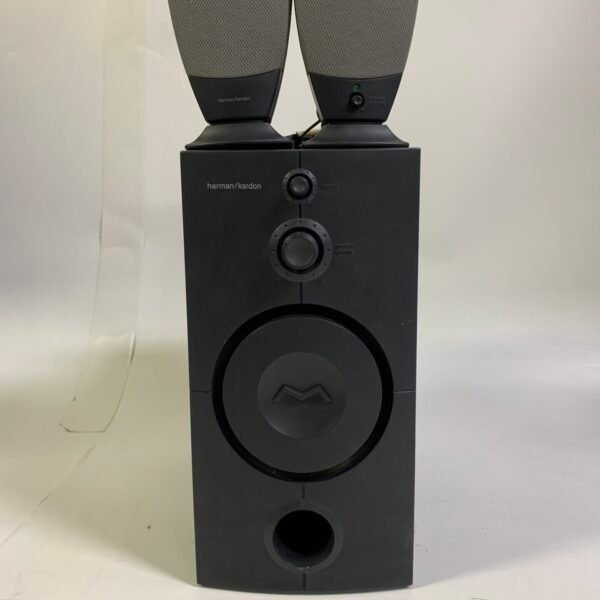 Vintage Harman Kardon HK395 Speaker System 2.1 Subwoofer Desktop Audio