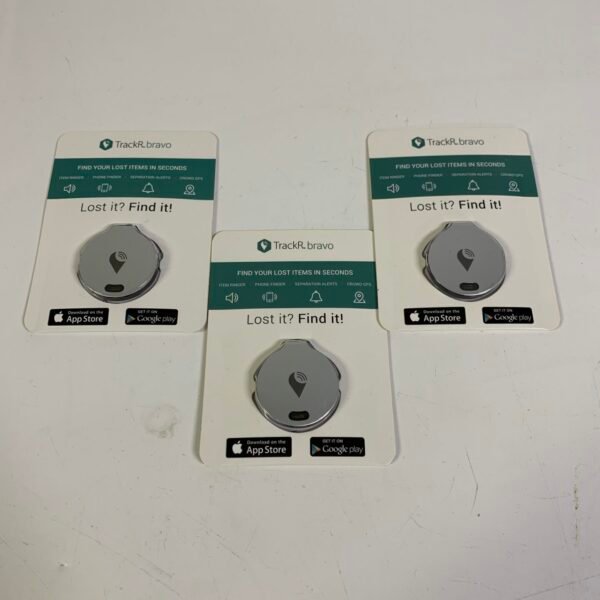 TrackR bravo Bluetooth Tracker Lot of 3 Key Finder Item Locator iOS Android