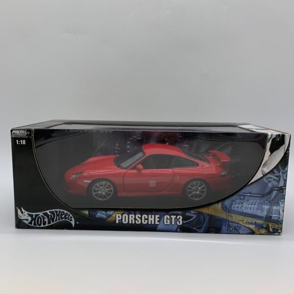 Hot Wheels Porsche GT3 1:18 Diecast Model Car Red w/ Box Mattel 2003