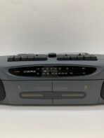 Vintage Audiovox Dual Cassette Boombox AM FM Radio Portable Stereo 90s