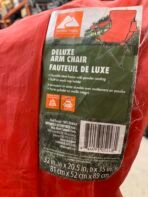 Ozark Trail Deluxe Camping Chair Folding Arm Chair w/ Cup Holder & Carry Bag Red - Image 5