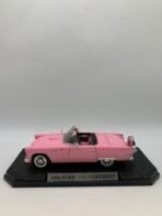 1956 Ford Thunderbird Diecast Model Pink Convertible Classic Car Display Motor Max