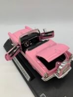 1956 Ford Thunderbird Diecast Model Pink Convertible Classic Car Display Motor Max - Image 3
