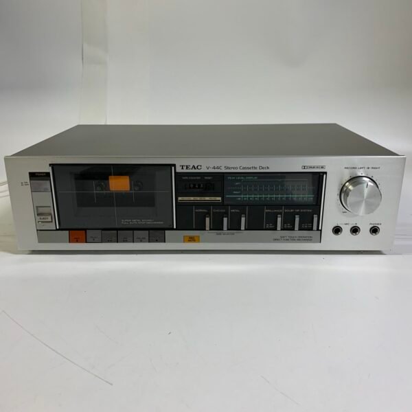 TEAC V-44C Stereo Cassette Deck Dolby B/C Vintage Silver Made in Japan
