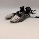 Atmosphere Snake Print Lace Up Ballet Flats Womens Size 7 EU 38 New