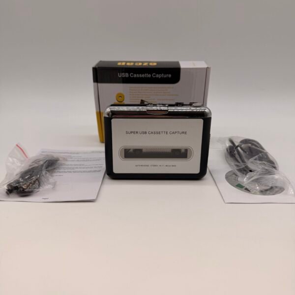 ezcap USB Cassette Capture Player Tape to MP3 Converter Kit Complete