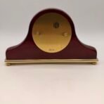 Vintage Ergo Westminster Mantel Clock Wood Brass Roman Numeral - Image 3