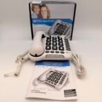 Geemarc AmpliCL100 Amplified Corded Phone Large Buttons Hearing Aid NEW