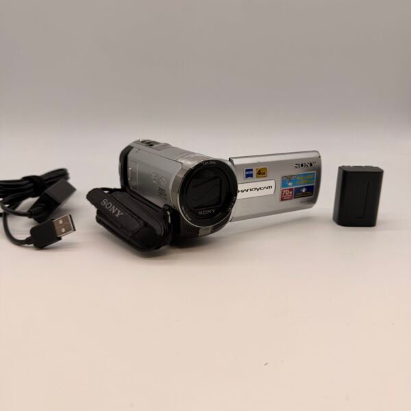 Sony DCR-SX65 Handycam Camcorder 4GB 70x Zoom + Battery Charger
