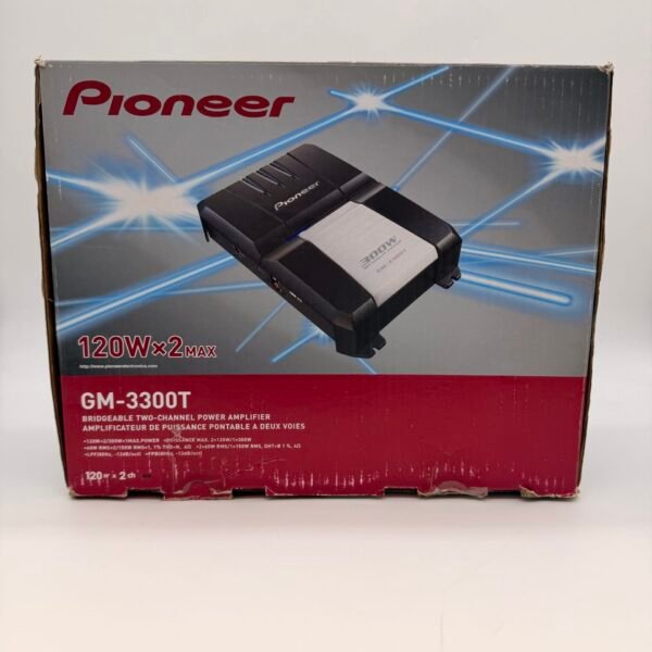 Pioneer GM-3300T 300W Car Amplifier 2 Channel 120W x2 New