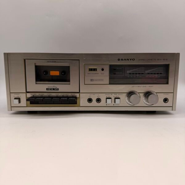 SANYO RD10 Stereo Cassette Deck Tested Dolby Vintage Metal Tape Wood